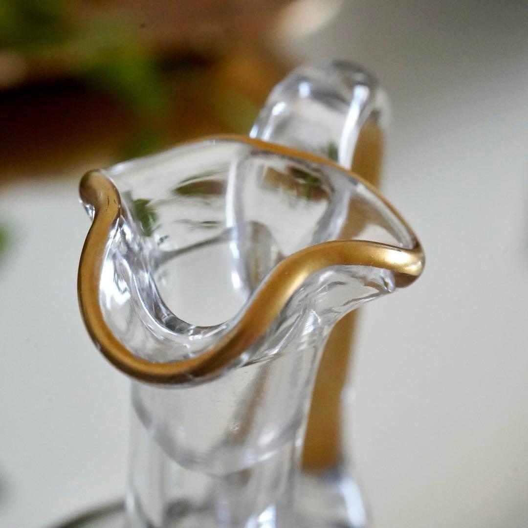 24金＆エナメル彩★オールドバカラ★ジャポニズム★取っ手付きデカンタ★希少サイズ