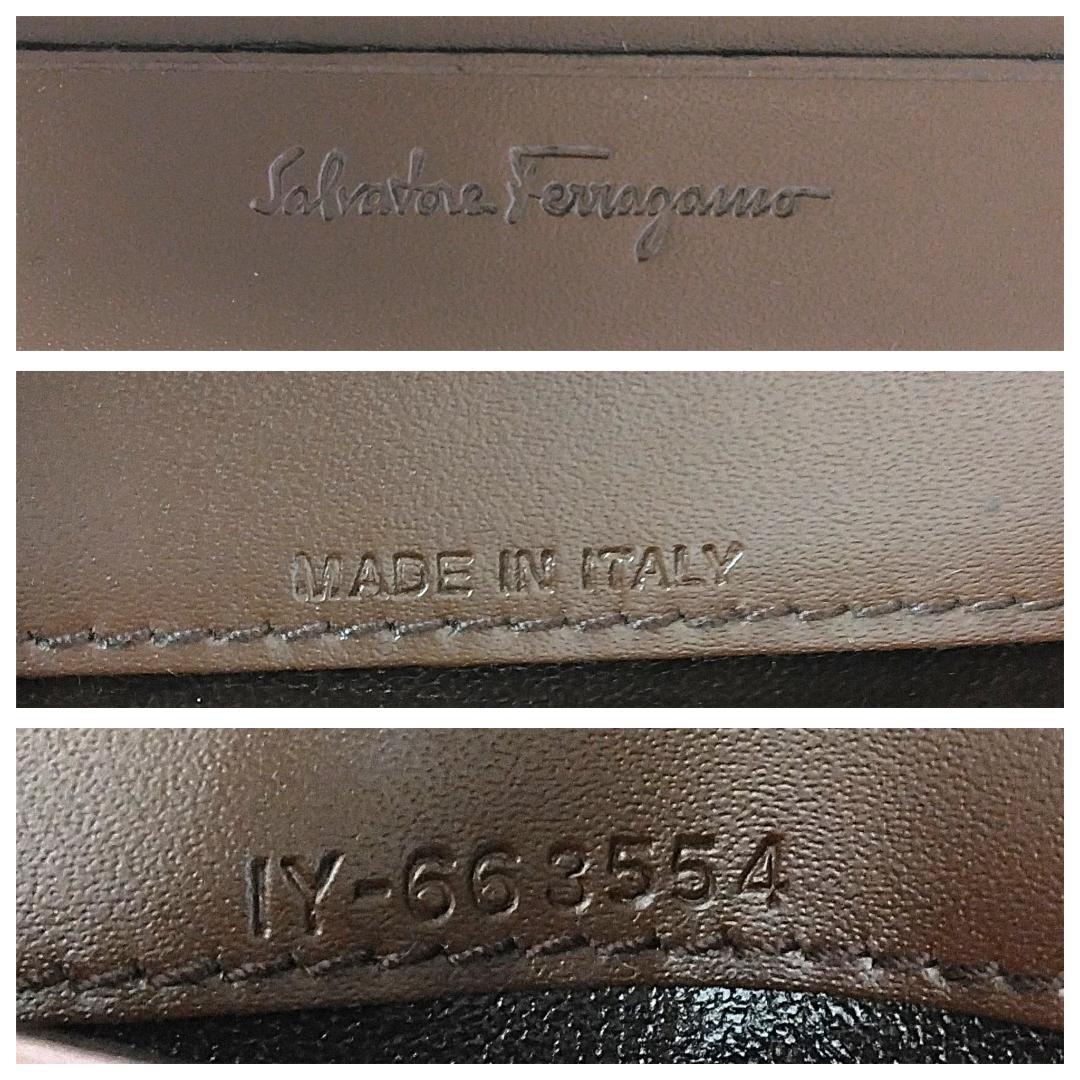 サルヴァトーレフェラガモ カードケース 名刺入 レザー 中古品 (59016)