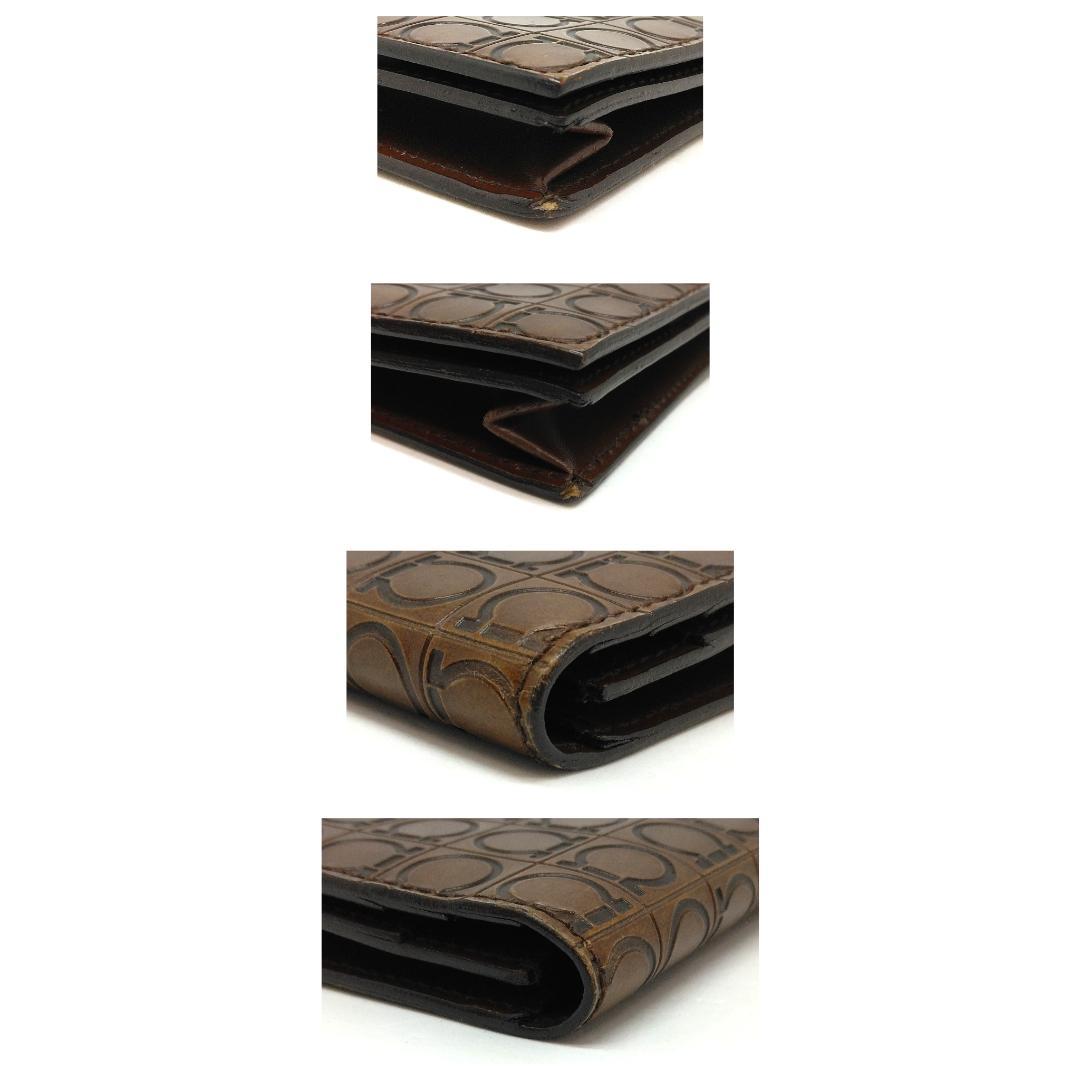 サルヴァトーレフェラガモ カードケース 名刺入 レザー 中古品 (59016)