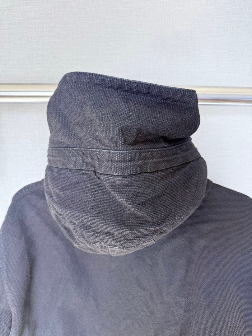 ネイビー フード付きモッズコートMOMOTAROJEANS桃太郎ジーンズコート