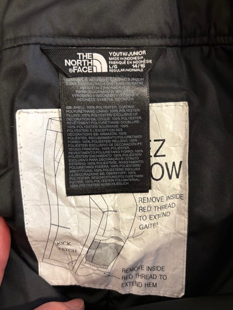 THE NORTH FACE youth 子ども用スキーパンツ