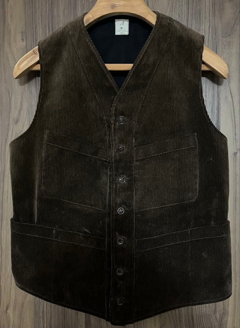 アナトミカ　sagan ベスト　コーデュロイブラウン　M 廃盤