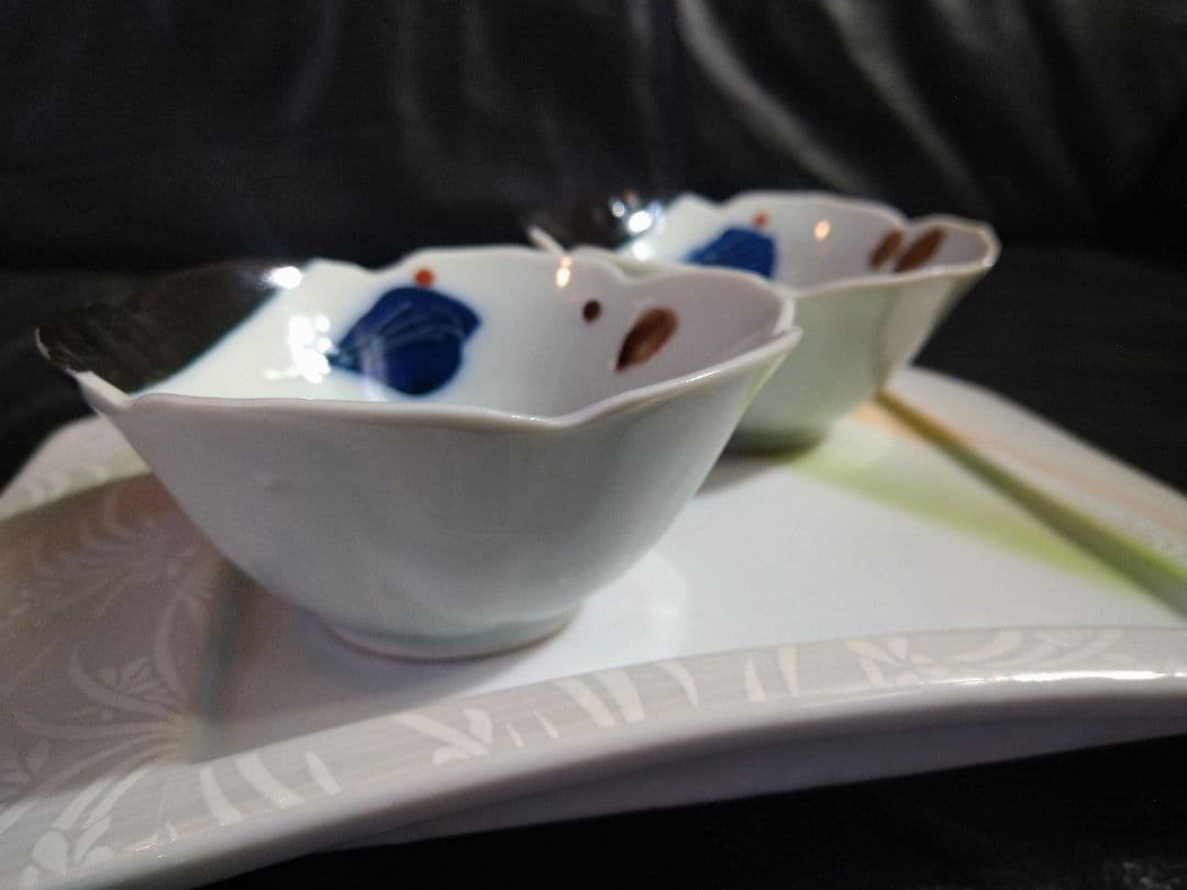 ♥ホームパーティー用♥美濃焼 ・名作良峰作高級浮き上り銀彩皿⬛５種豪華1セット