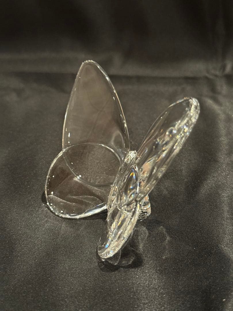 バカラ 　 蝶 　ラッキーバタフライ　クリアオブジェ 　置物　baccarat