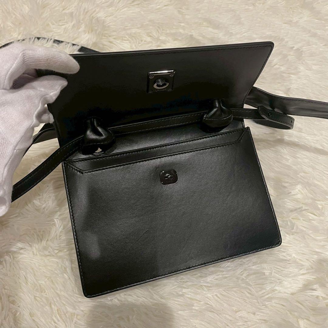 Off-White ジットニー 2way ハンドバッグ ショルダーバッグ 黒