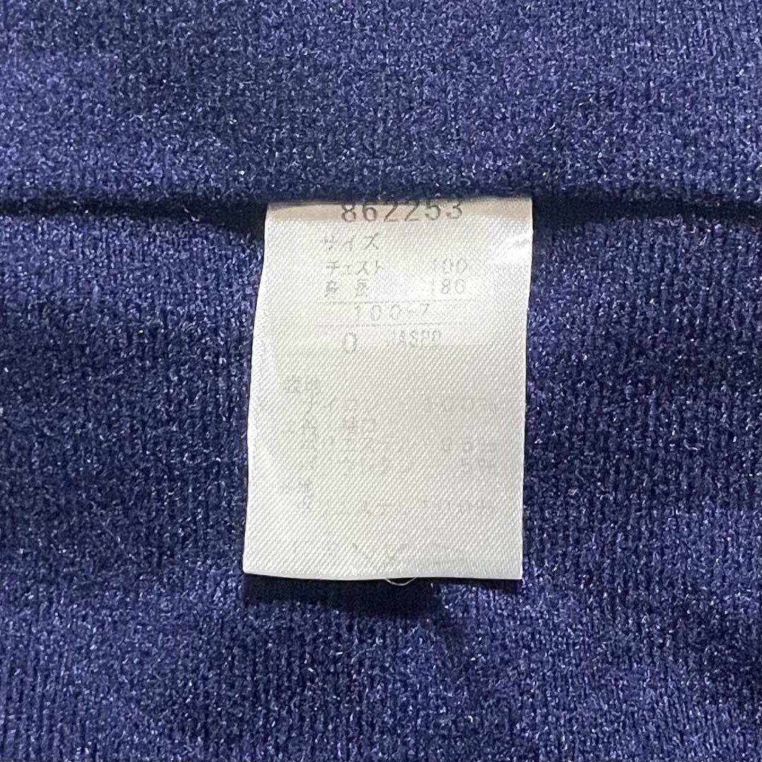 00s PUMA ナイロン 上下セットアップ サイズO ネイビー ラインジャージ