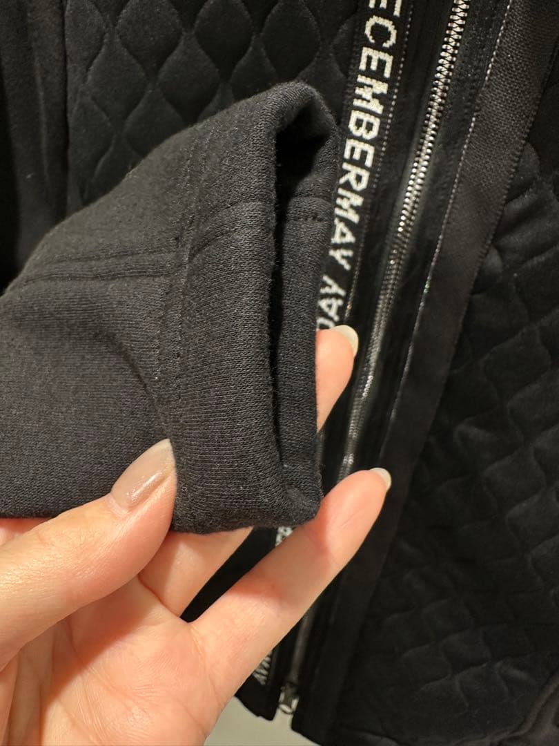 ディセンバーメイ　ー部裏起毛キルティングゴルフジャケット　レディースサイズM