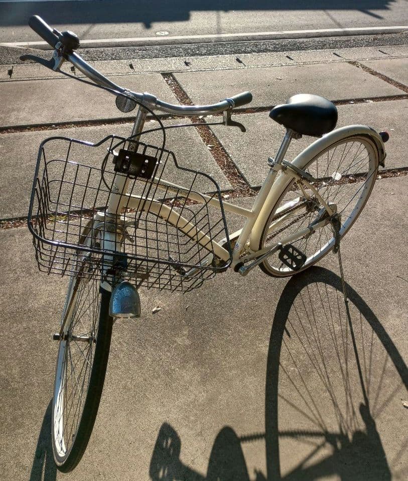 【引き渡し限定】asahi 27インチ自転車　ギア無し