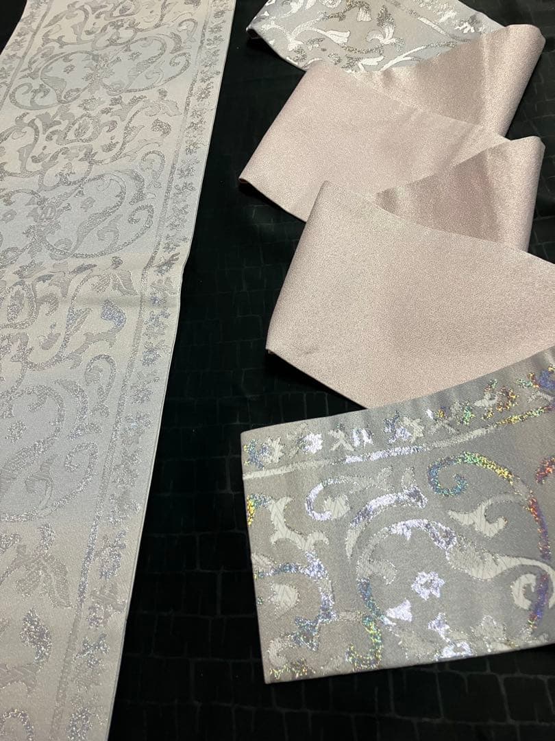 お仕立て上がり名古屋帯　新品未使用品　正絹　西陣織　No.359