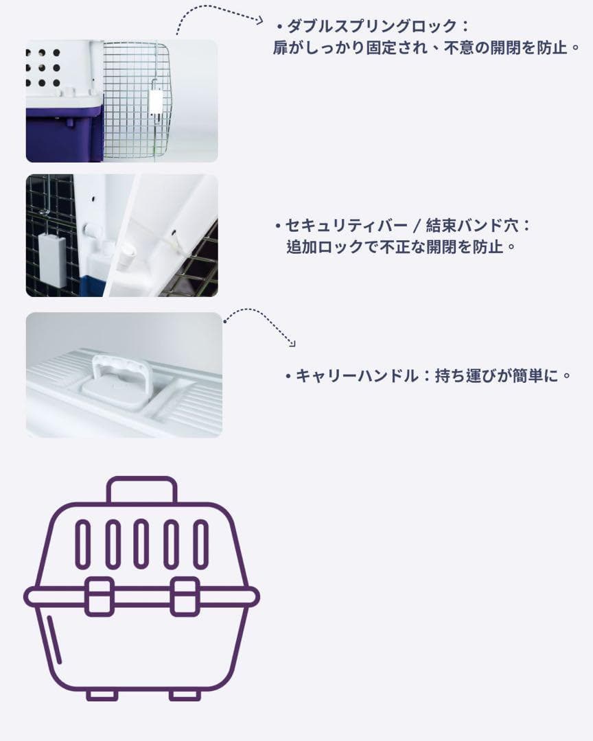 猫犬　ケージ クレート　ペットパレス BB75 移住　お出かけ 輸送