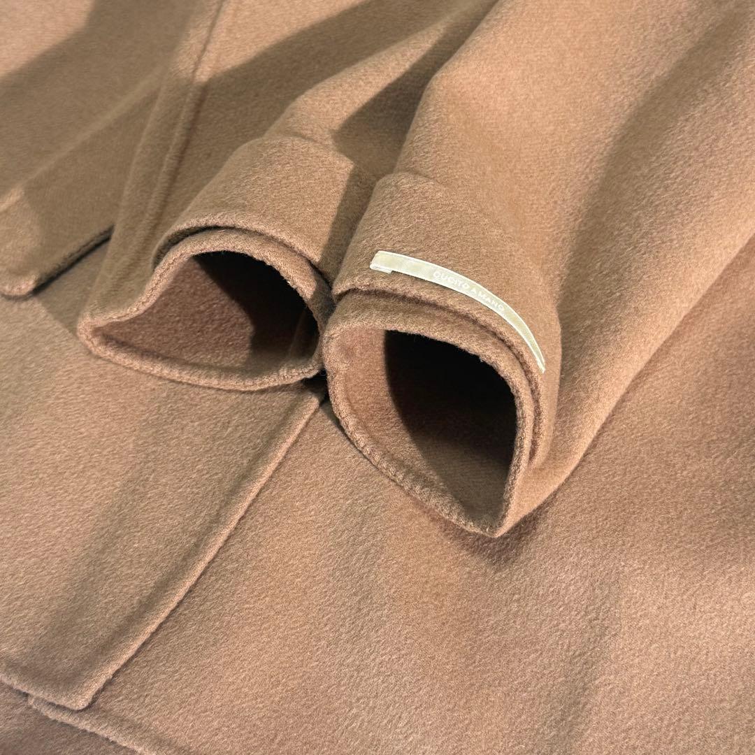 極美品　Max Mara クチートアマーノ　アンゴラコート　キャメル