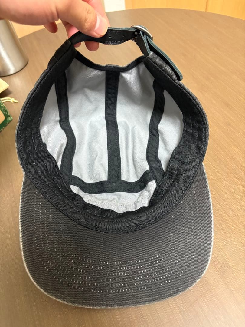 Supreme ブラック 6パネルキャップ