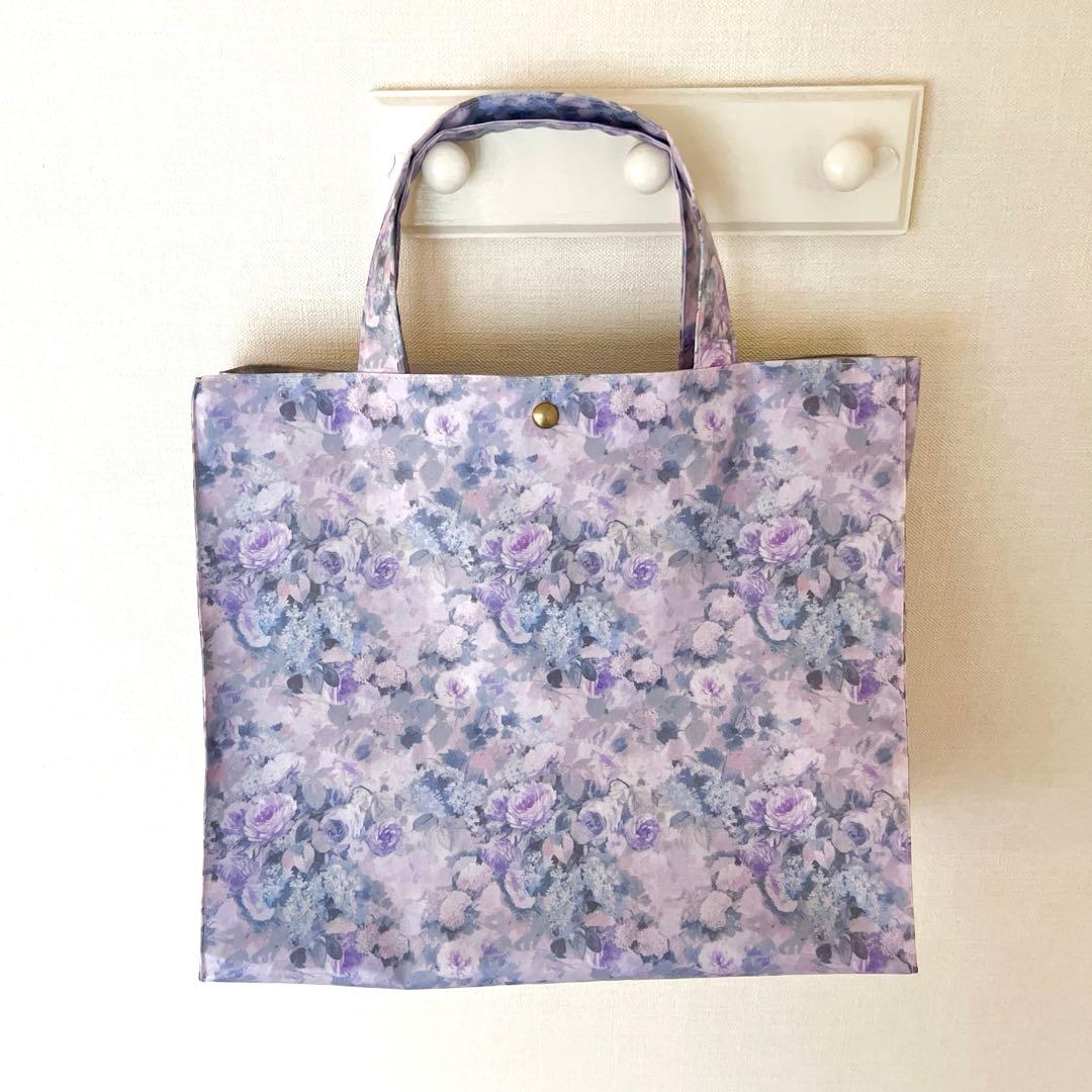 専用　リバティプリント　ラミネート　スクエアバッグ　ハムステッドサマー