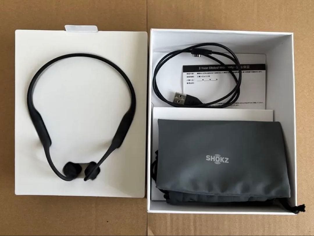 SHOKZ 骨伝導イヤホン OPENRUN MINI BLACK