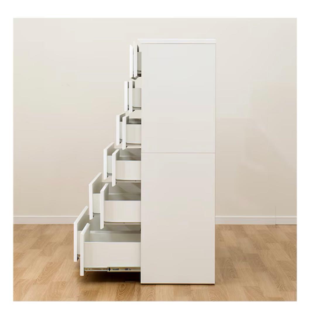 ニトリ ハイチェスト 白 タンス クエス 120-6HC チェスト 6段