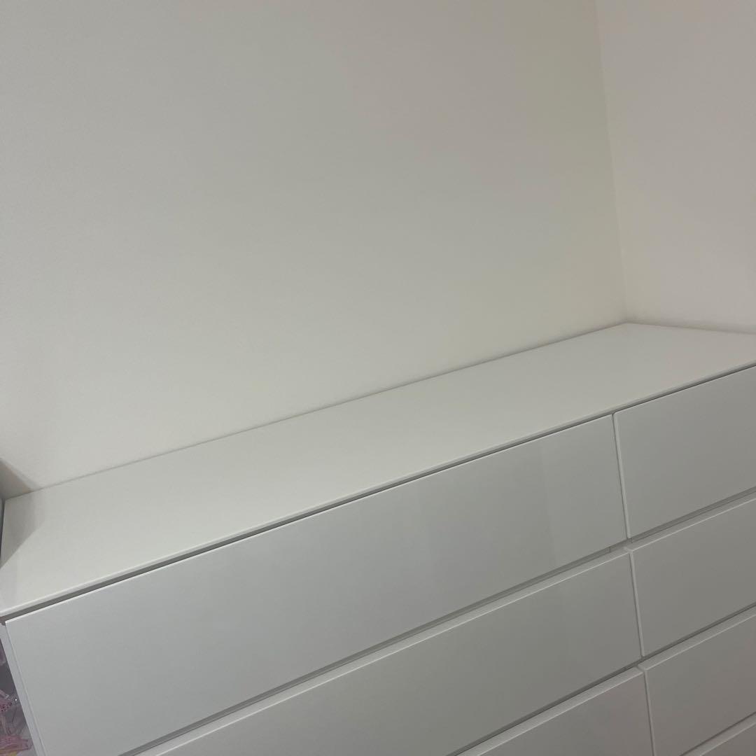 ニトリ ハイチェスト 白 タンス クエス 120-6HC チェスト 6段