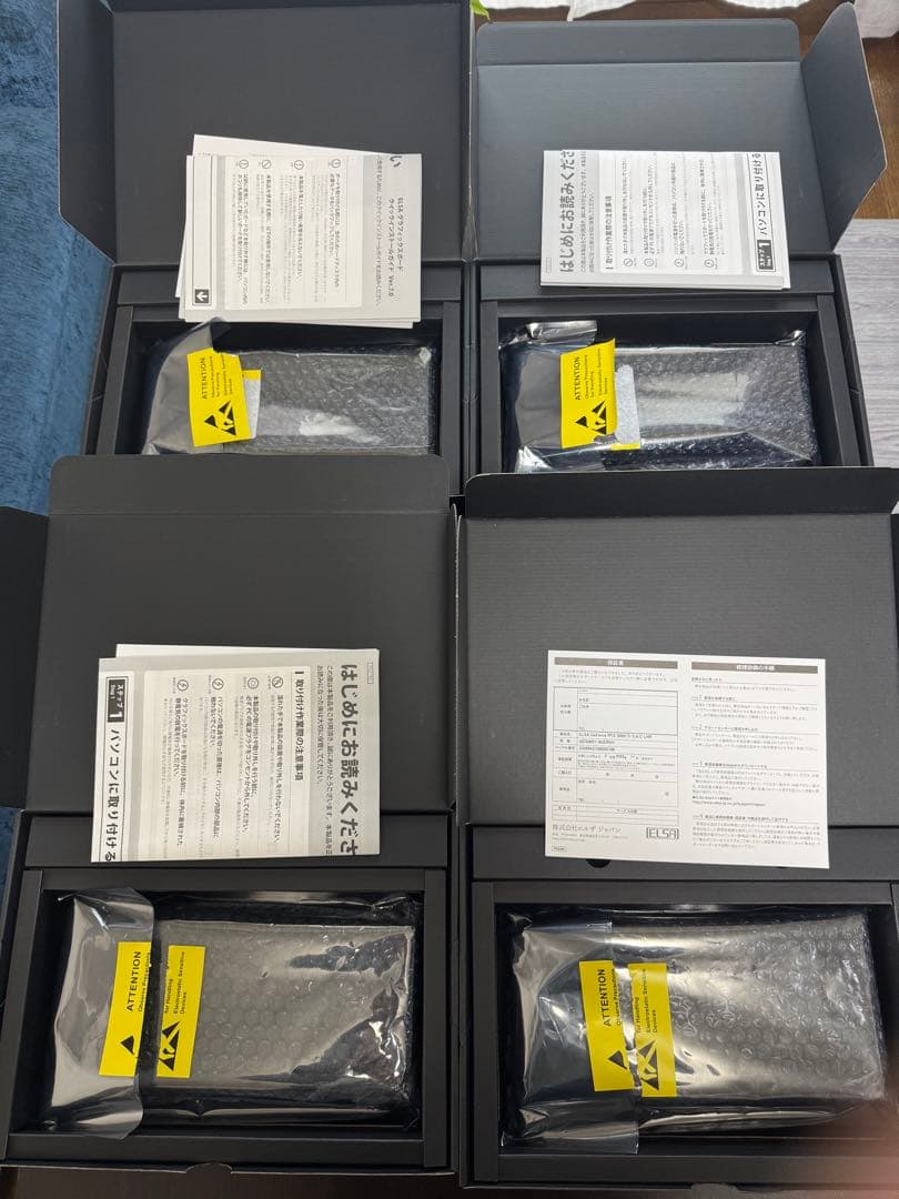 【どらPC】RTX3060TI ELSA SAC 8GB 4枚