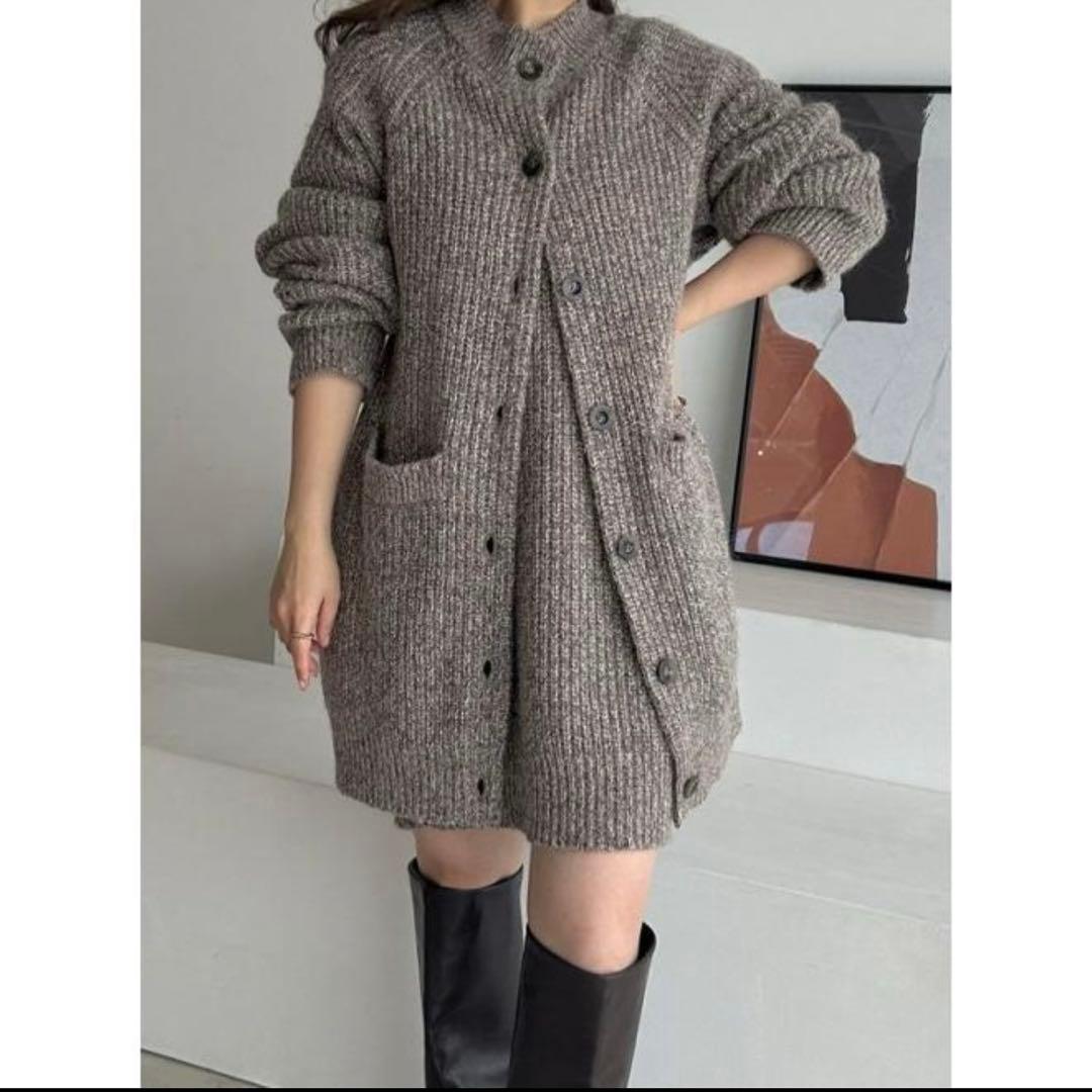 FRAY I.D / フレイアイディー ロングカーデ&ミニニットワンピセット