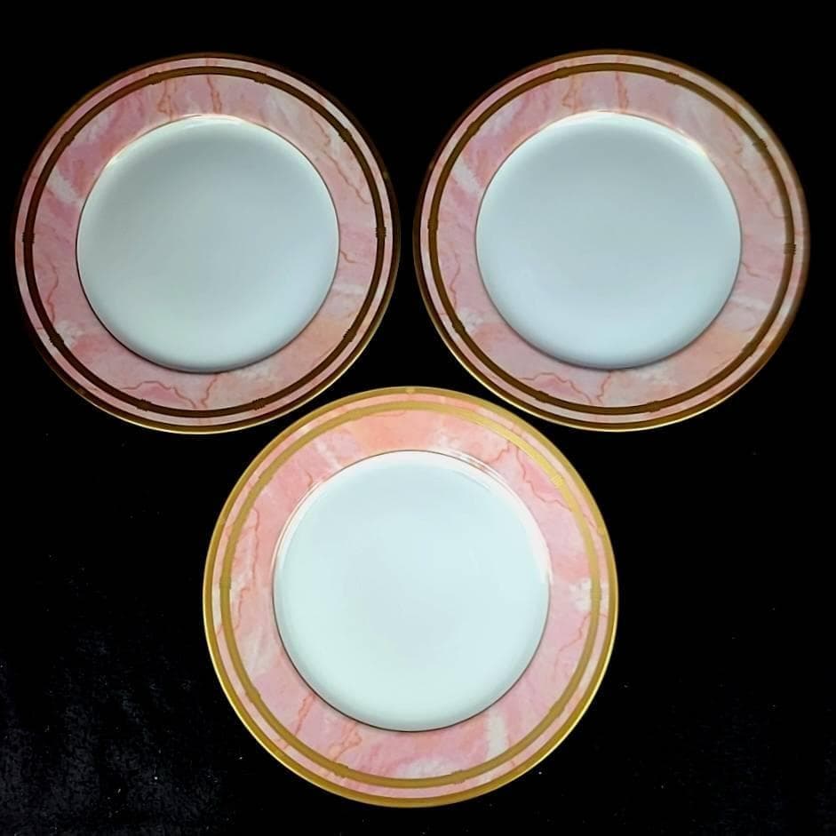 /良品/Dior　マーブルローズ　ディナープレート　6枚　大皿 1