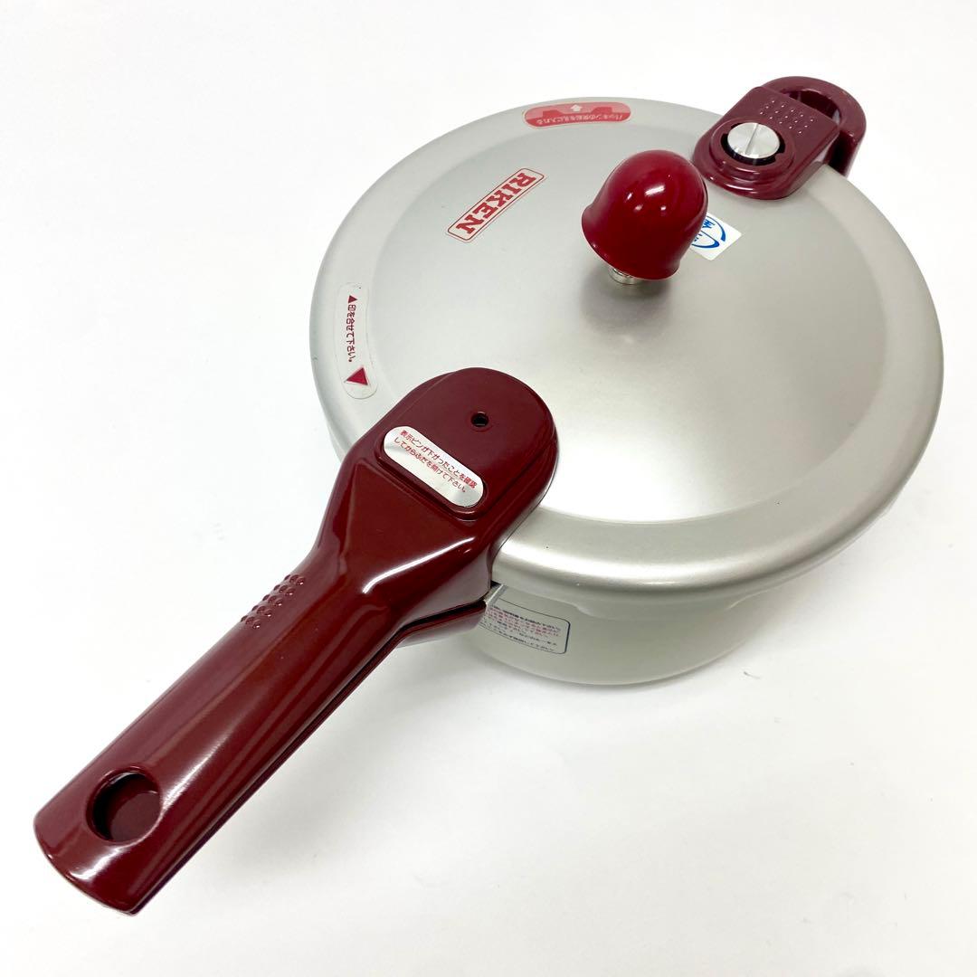 E248 未使用品 理研 圧力鍋 片手鍋 こなべちゃん 3L RM 1