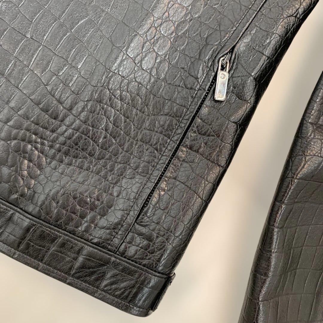 ☆超美品☆ラルフローレン　レザージャケット　羊革　スタンドカラー　ラム　黒