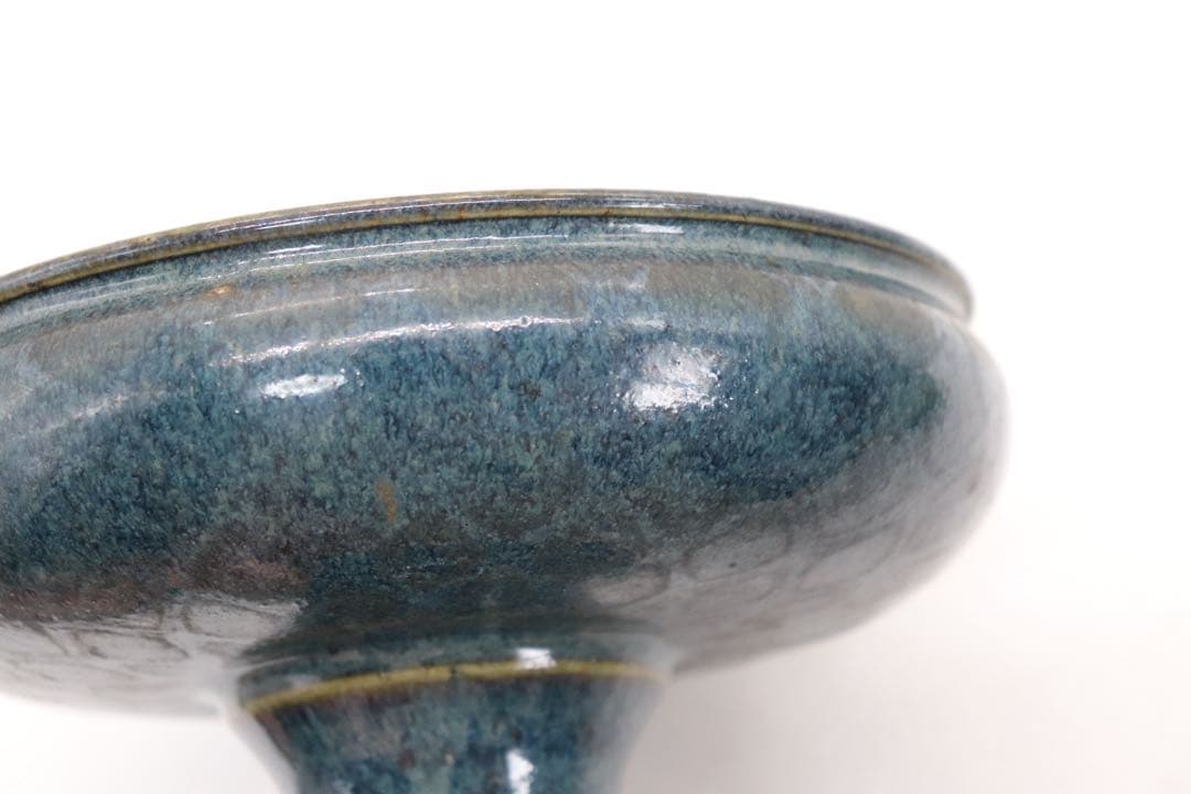 中国　清時代　鈞釉筆洗　送料込み250707