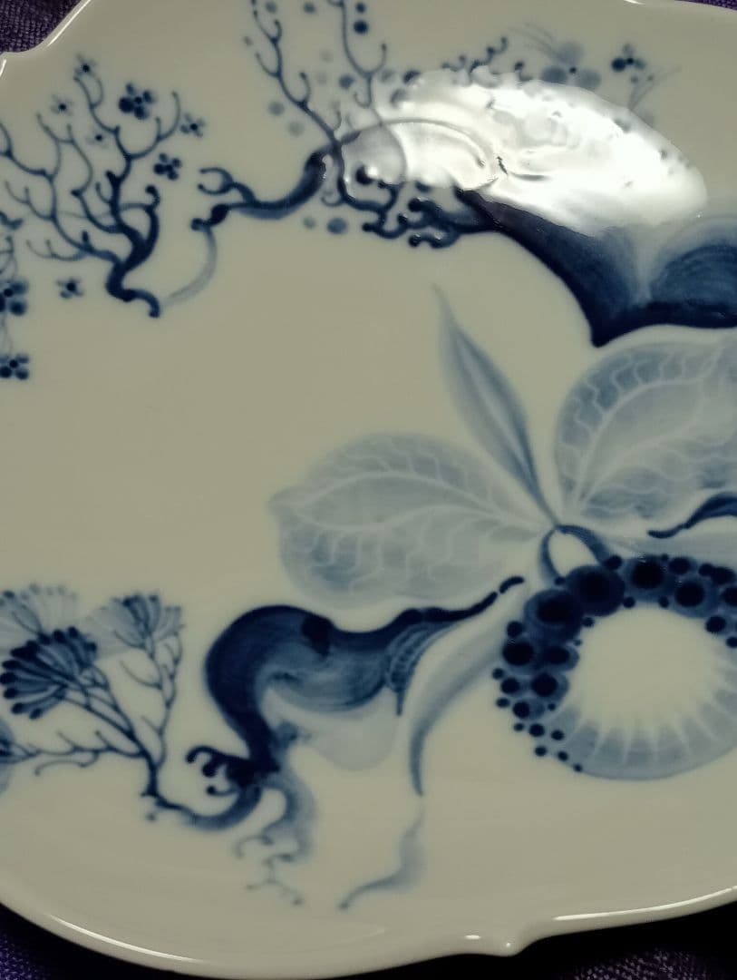 meissen　マイセンブルーオーキッド　プレート皿