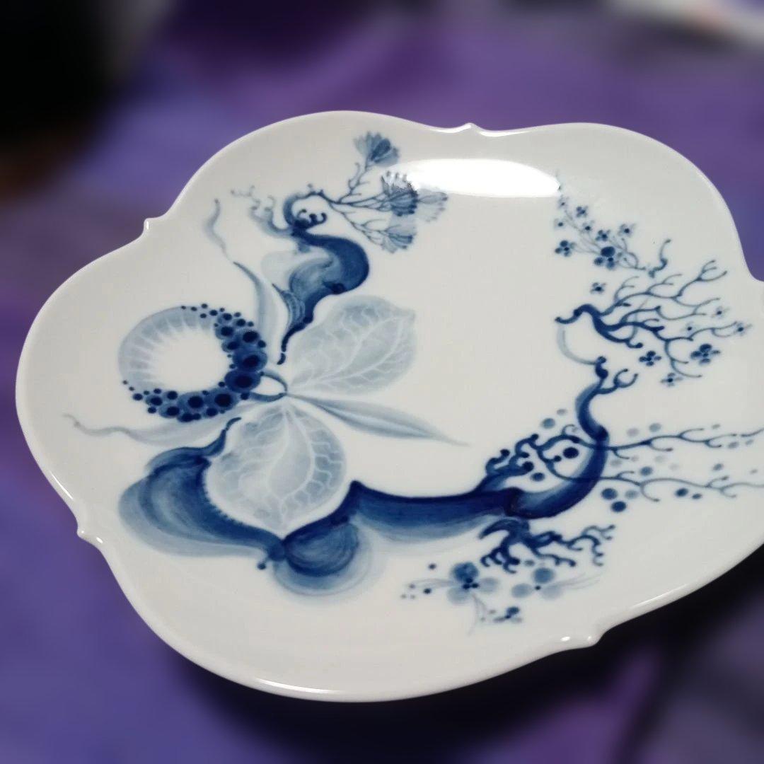 meissen　マイセンブルーオーキッド　プレート皿