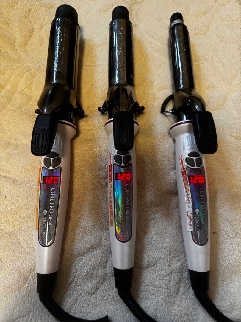 クレイツ　まとめ売り　カールヘアアイロン 3本セット