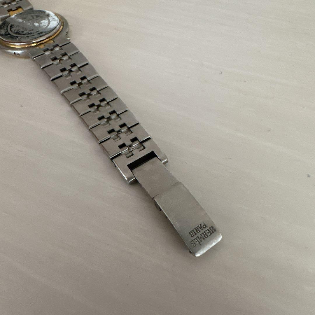 エルメス クリッパー レディース腕時計 コンビ シルバー×ゴールド