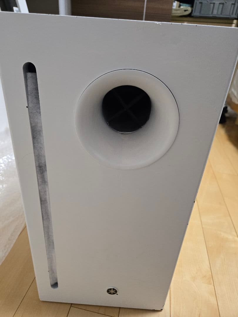 YAMAHA サブウーハー VXS10S ホワイトに塗装 アンプ付き