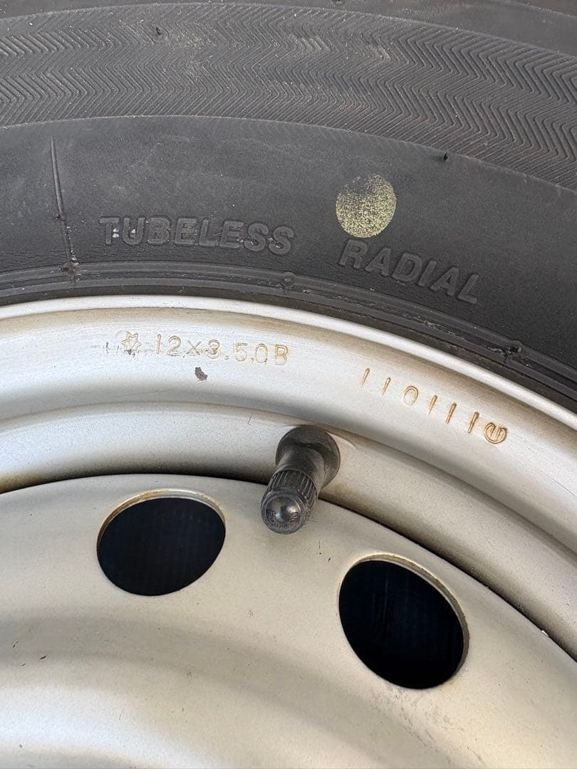 軽バン軽トラ アクティ K305 145/80R12 ２本送料込み⛰️