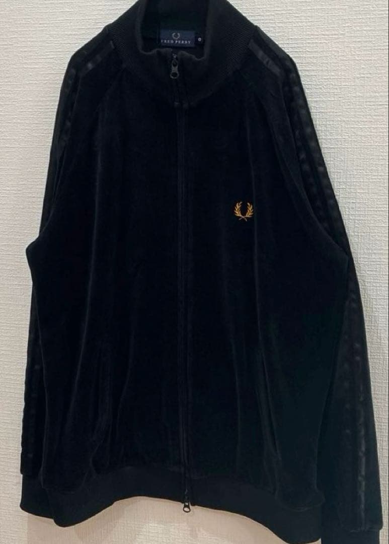 希少 FRED PERRY ベロア トラックジャケット／ジャージ 大きいサイズ