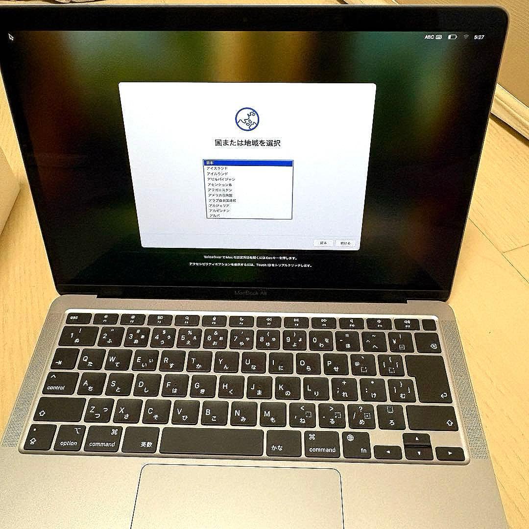 良品！MacBook Air M1 2020 メモリ16GB SSD256GB