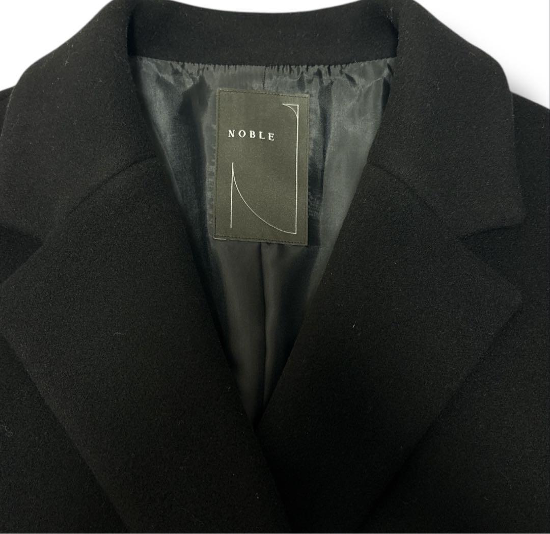 【極美品】NOBLE MTRオーバーPコート38 黒 ブラック