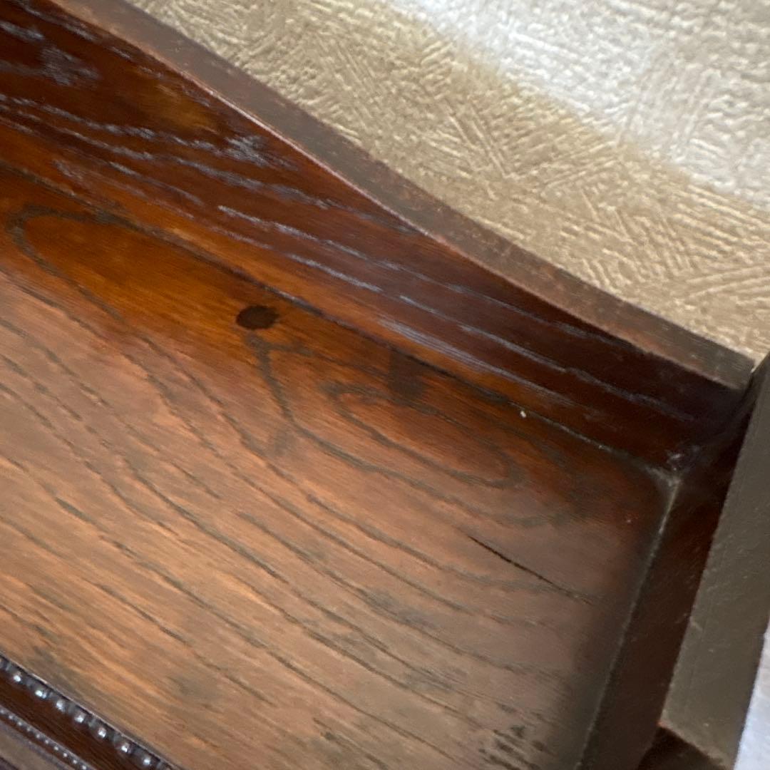 イギリスアンティーク　オーク　飾り棚