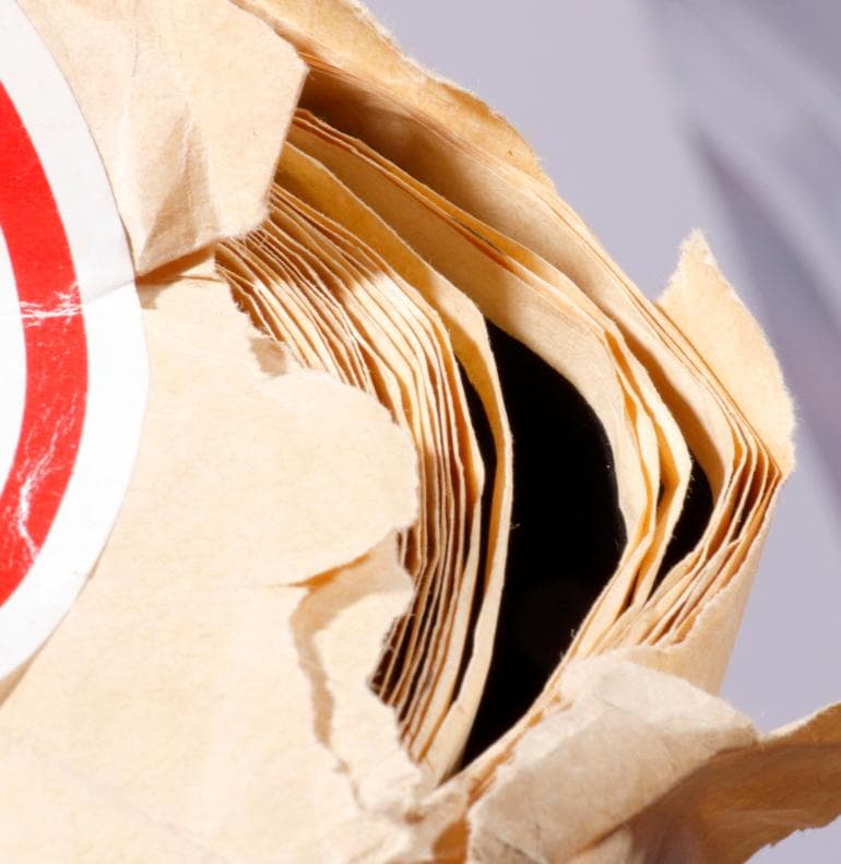 ウールーペーパー 不反射タイプのペーパー 裏地ベージュ