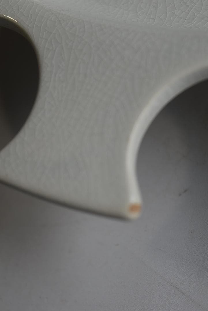 珍品　フランス19世紀　白釉　卵の器　美品　古道具坂田