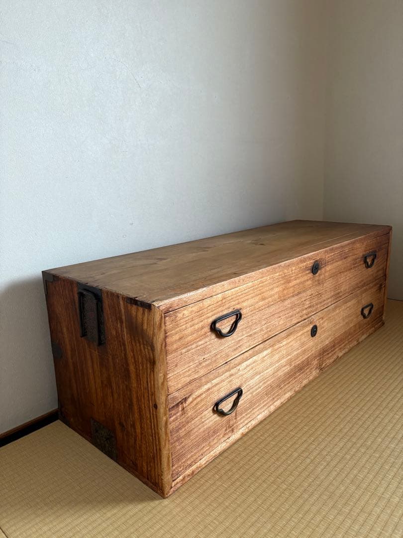 木製タンス●２段●テレビ台にも