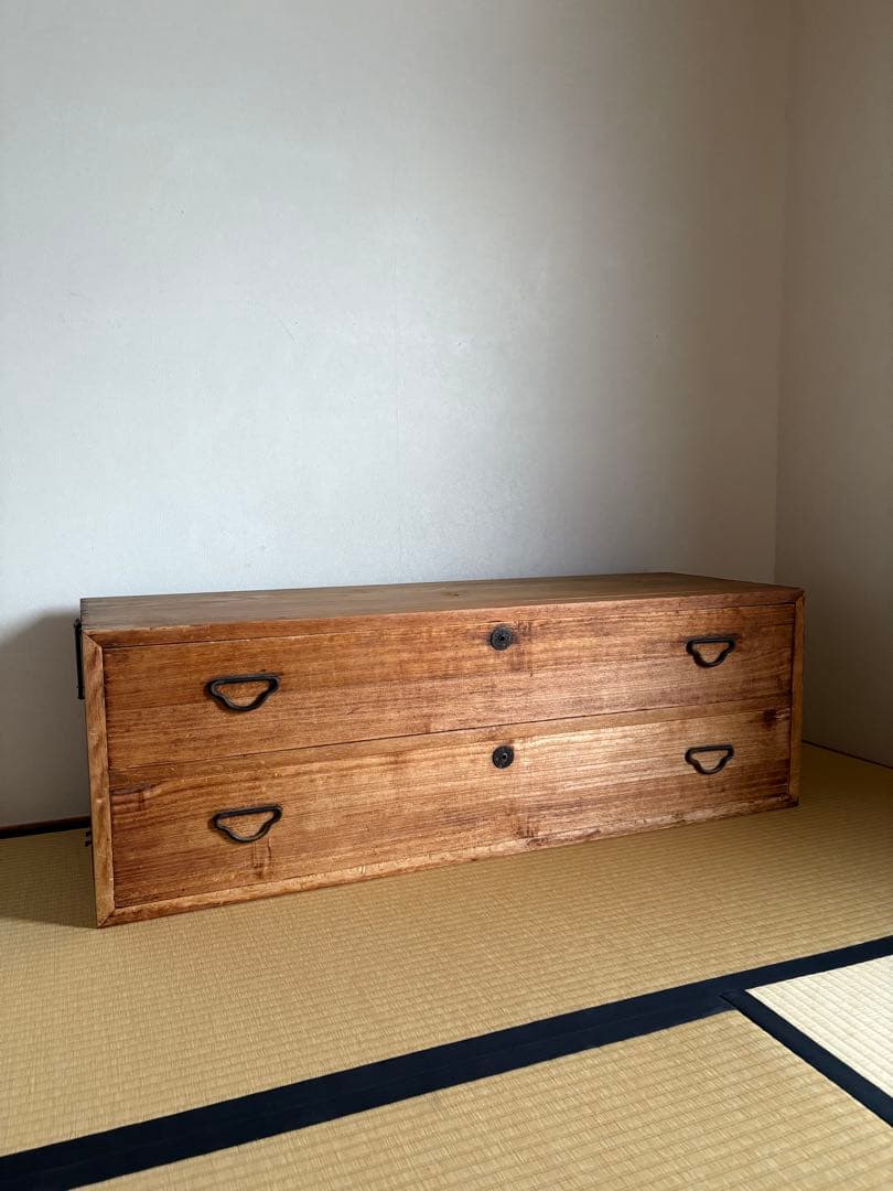 木製タンス●２段●テレビ台にも