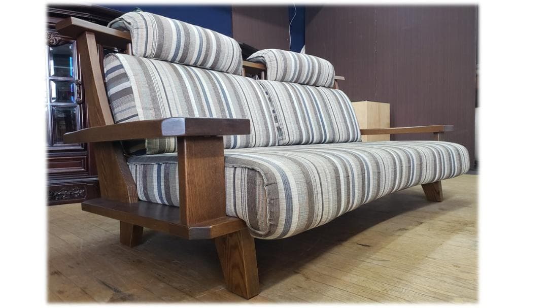 マレー　葉山家具　極　WAZA　2.5人掛け　ファブリックソファ