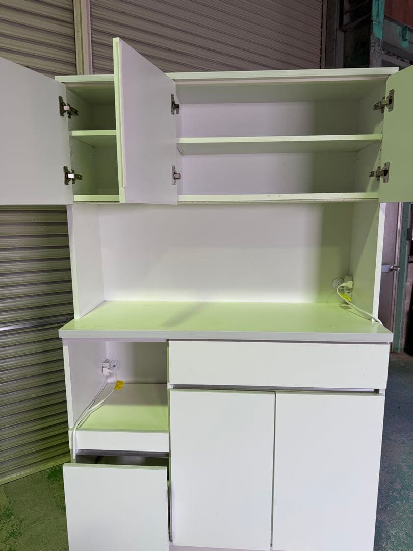 【SALE！】土井インテリア キッチンボード ハイホワイト