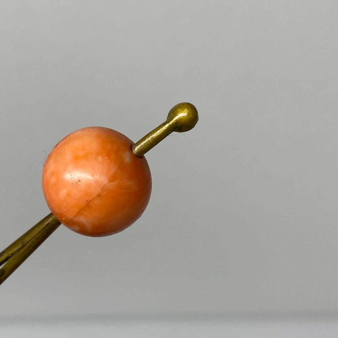 本赤珊瑚　玉　簪　93g チヒチ　東さ8-0107☆1F