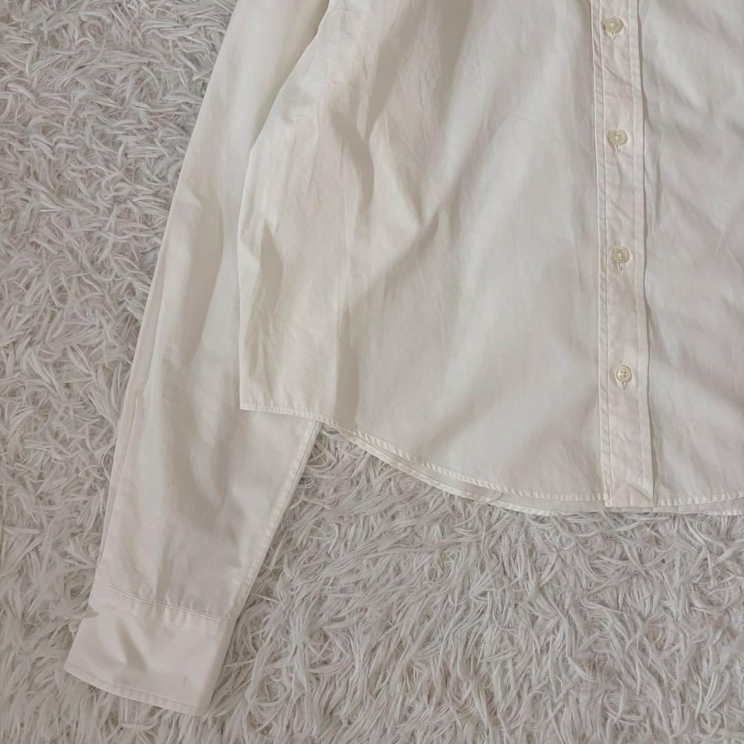 極美品　ザシンゾーン　25SS ショートペックシャツ　クロップド丈　ホワイト