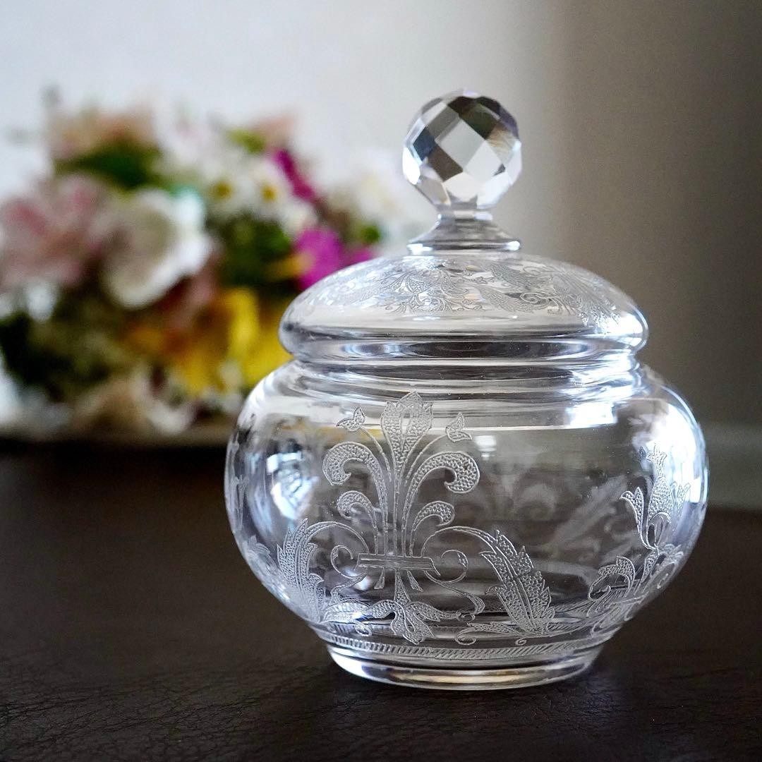 希少サイズ★オールドバカラBACCARAT★オステンド 小物入れ★ボンボニエール