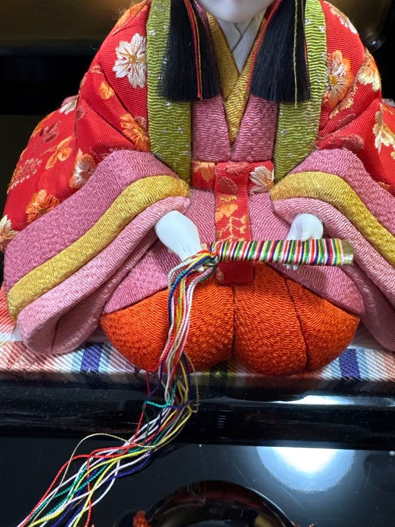 【美品】原孝洲 作 木目込み雛人形 親王飾り　伝統工芸｜内裏雛｜屏風・小物一式付
