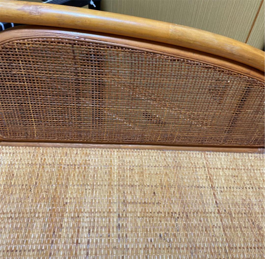 レトロ　ラタン　籐製チェスト
