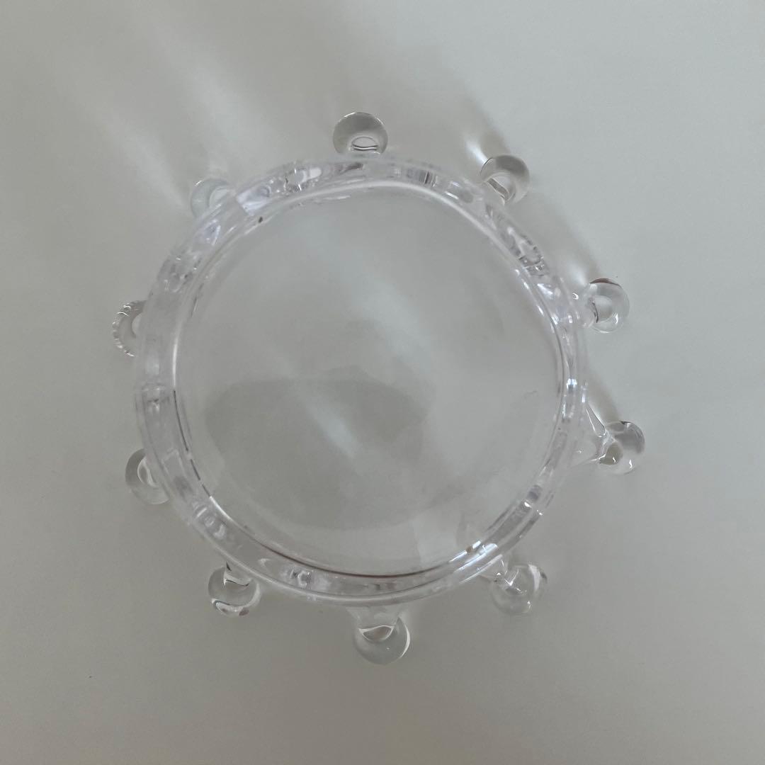 Sghr スガハラ ガラス ミルククラウン 大小２個セット 【廃盤希少】