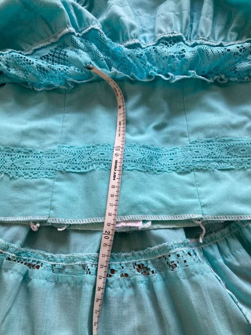 【スペイン製】＊Kids＊空色フラメンコ衣装(おまけ付き)