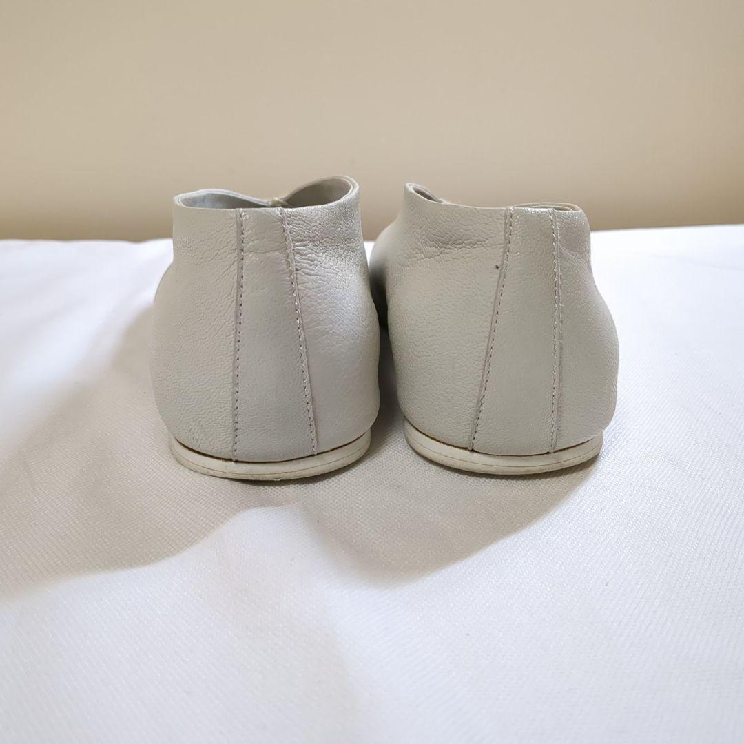 専用 ヴィエイユ VIEILLE ゴートレザーパンプス サンクCinq 38 白